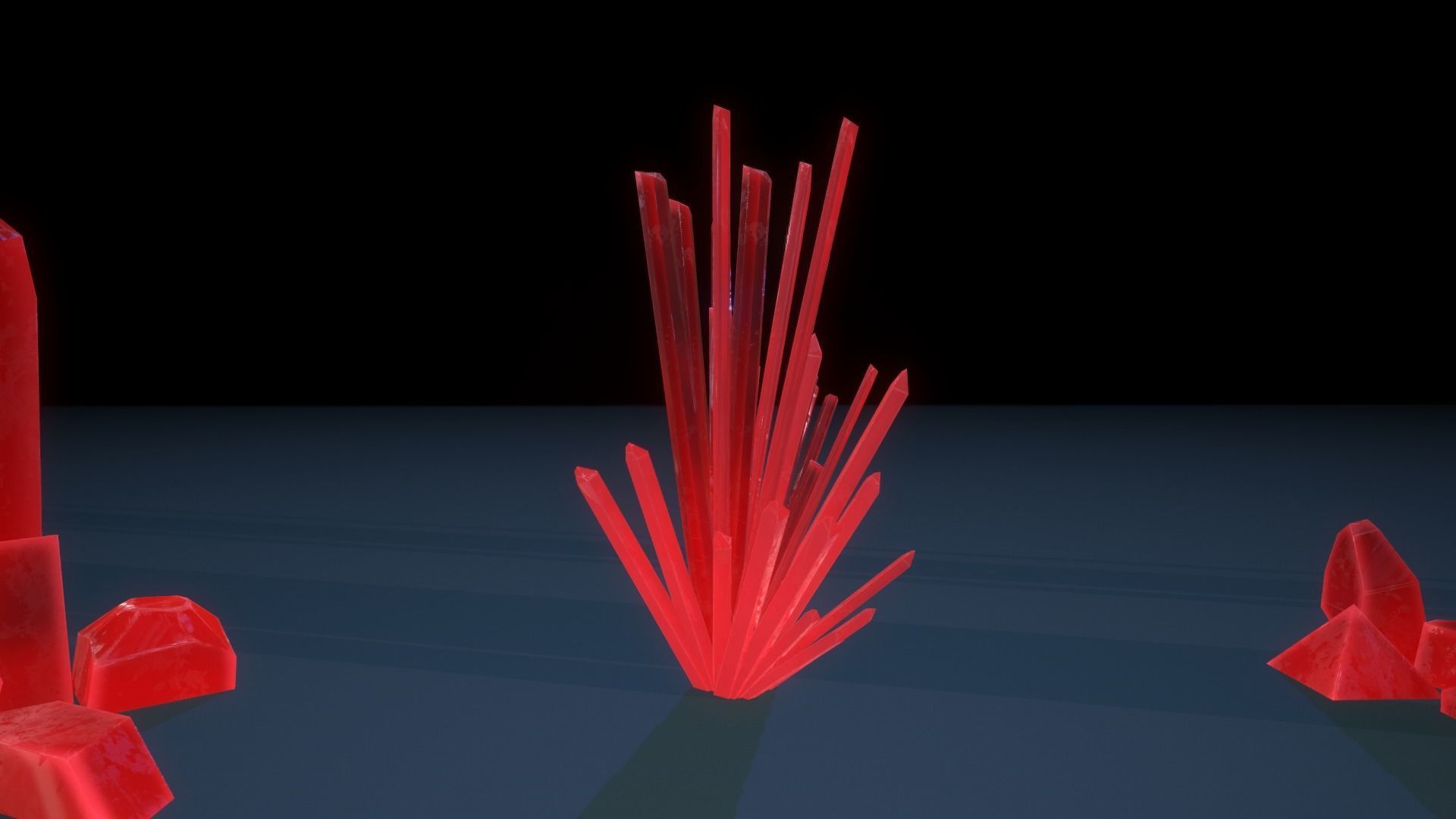 21 mineral pack Red Low-poly 3D model_5