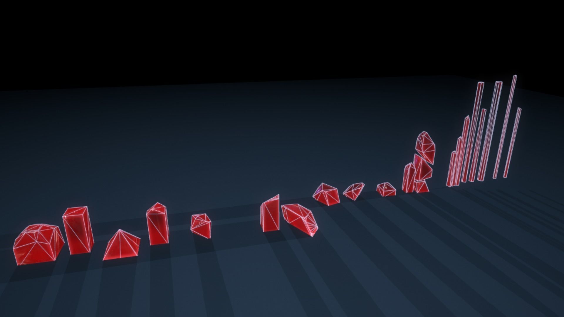21 mineral pack Red Low-poly 3D model_3