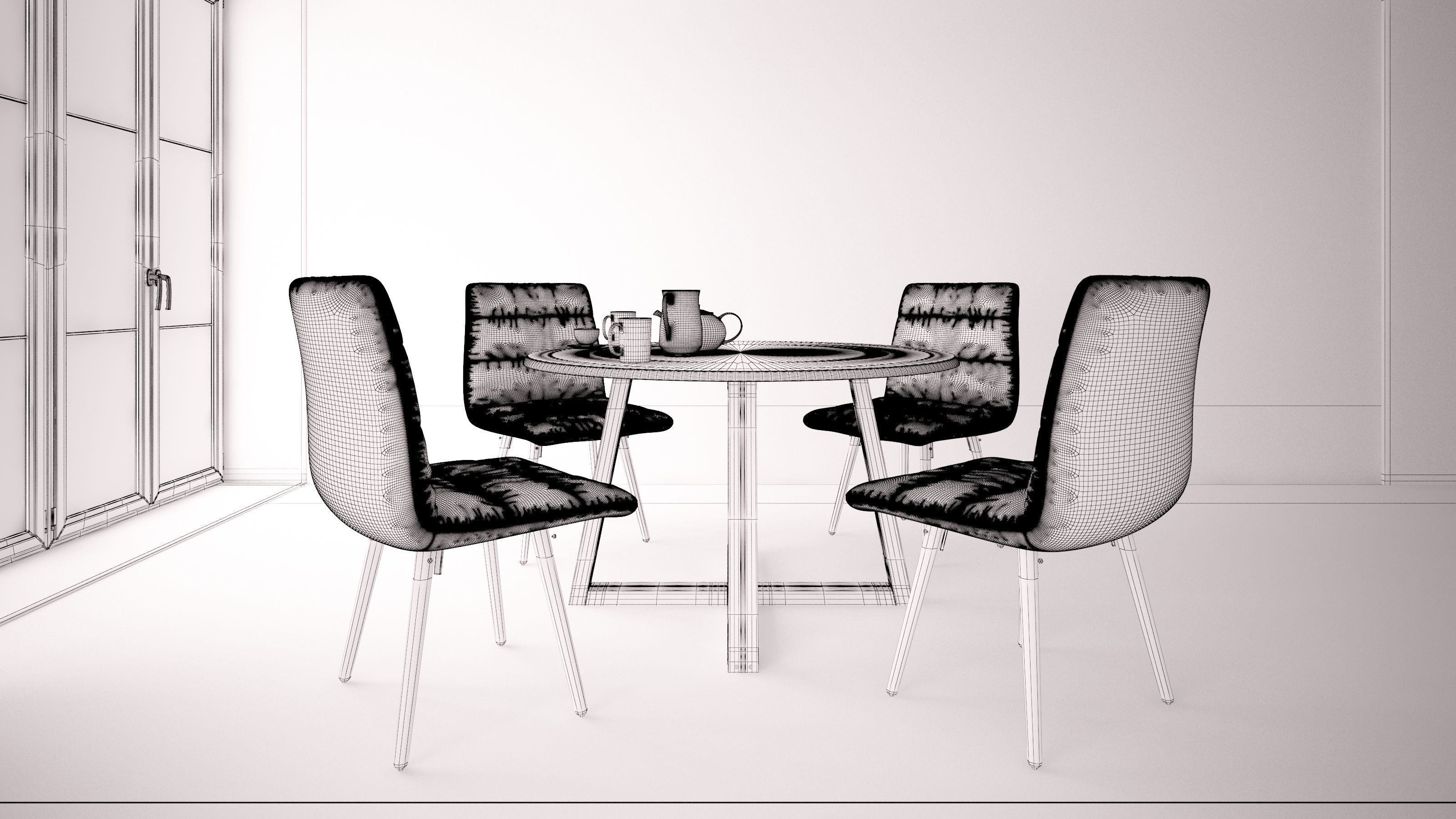 Home and Restaurant - The Dining Table 10 3D model_1