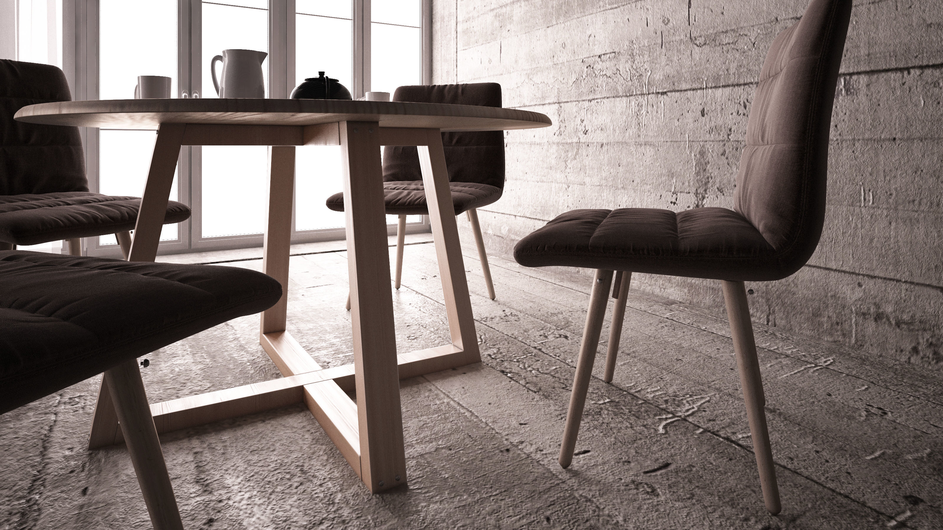 Home and Restaurant - The Dining Table 10 3D model_2