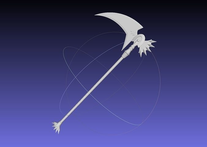 Shield Hero LArc Berg Vassal Scythe Printable Assembly 3D print model