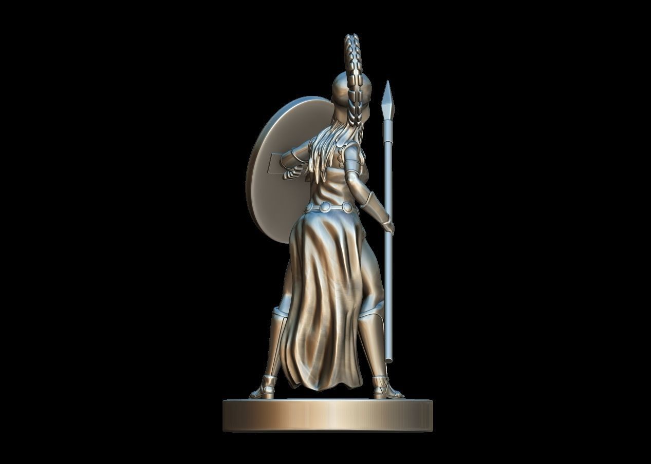 Goddess Athena 3D print model_4