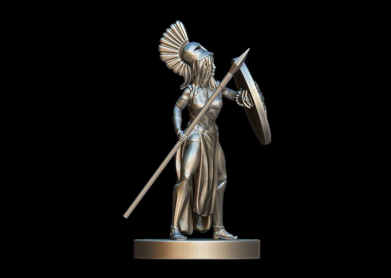Goddess Athena 3D print model_2