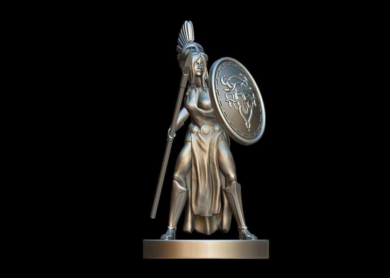 Goddess Athena 3D print model_1