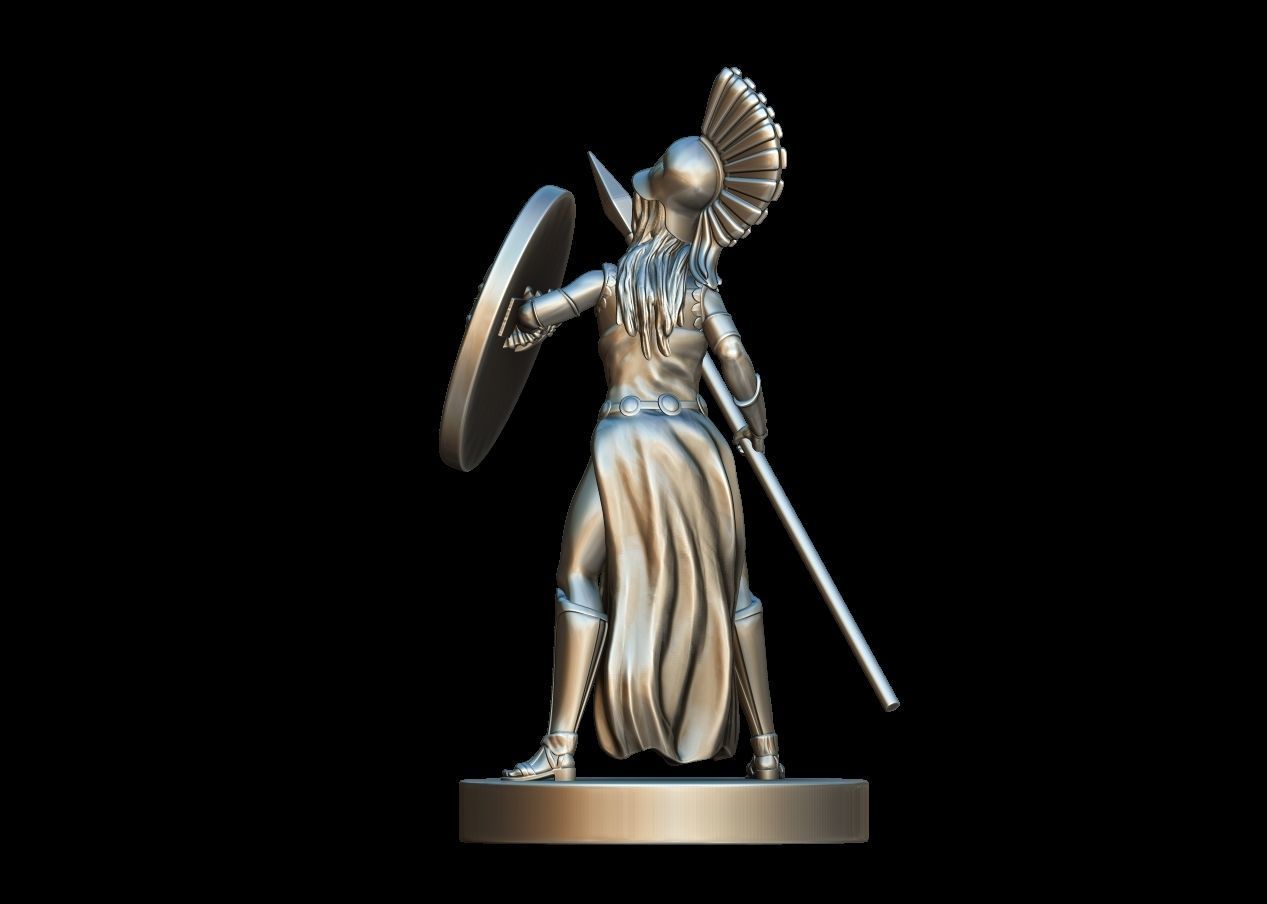 Goddess Athena 3D print model_5