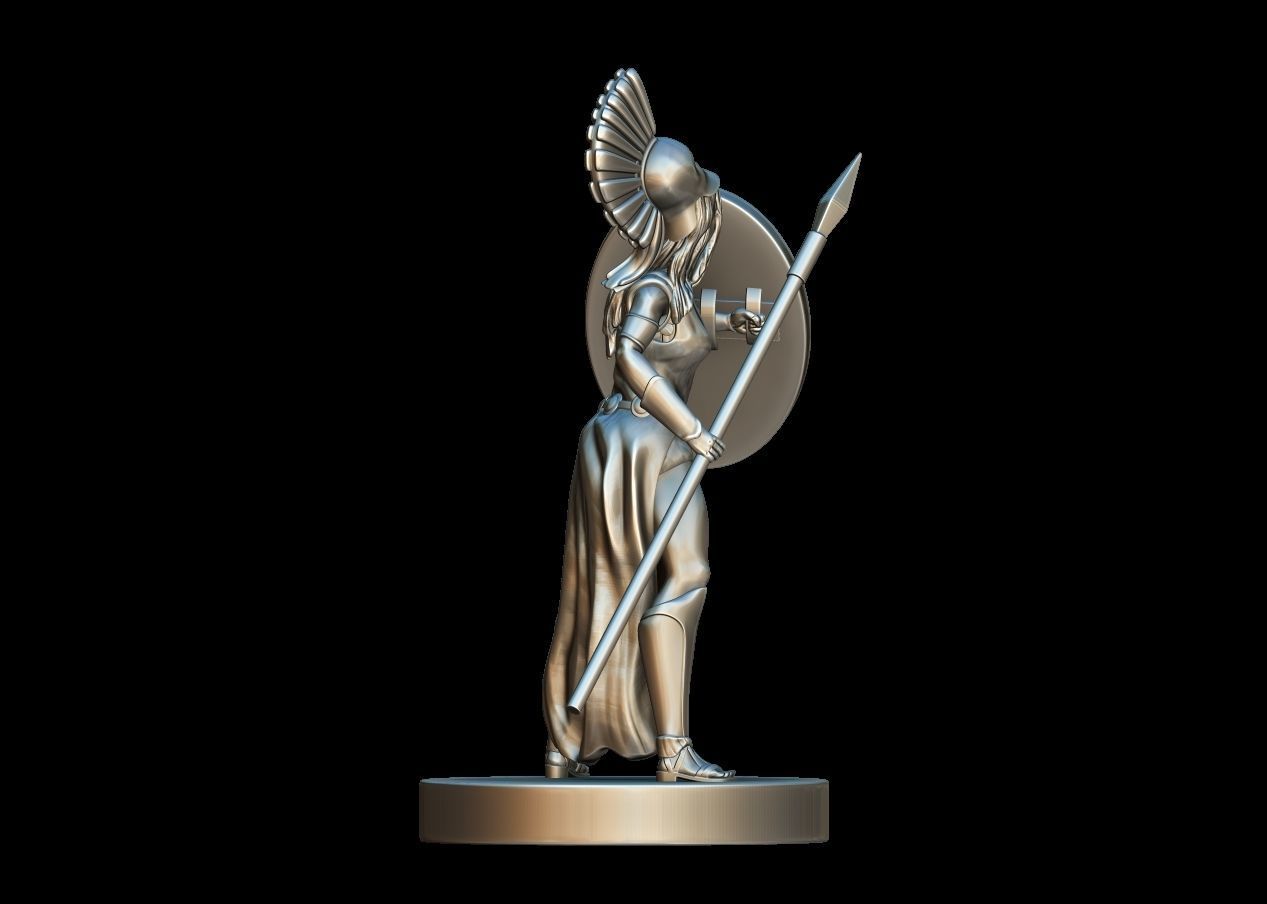 Goddess Athena 3D print model_3