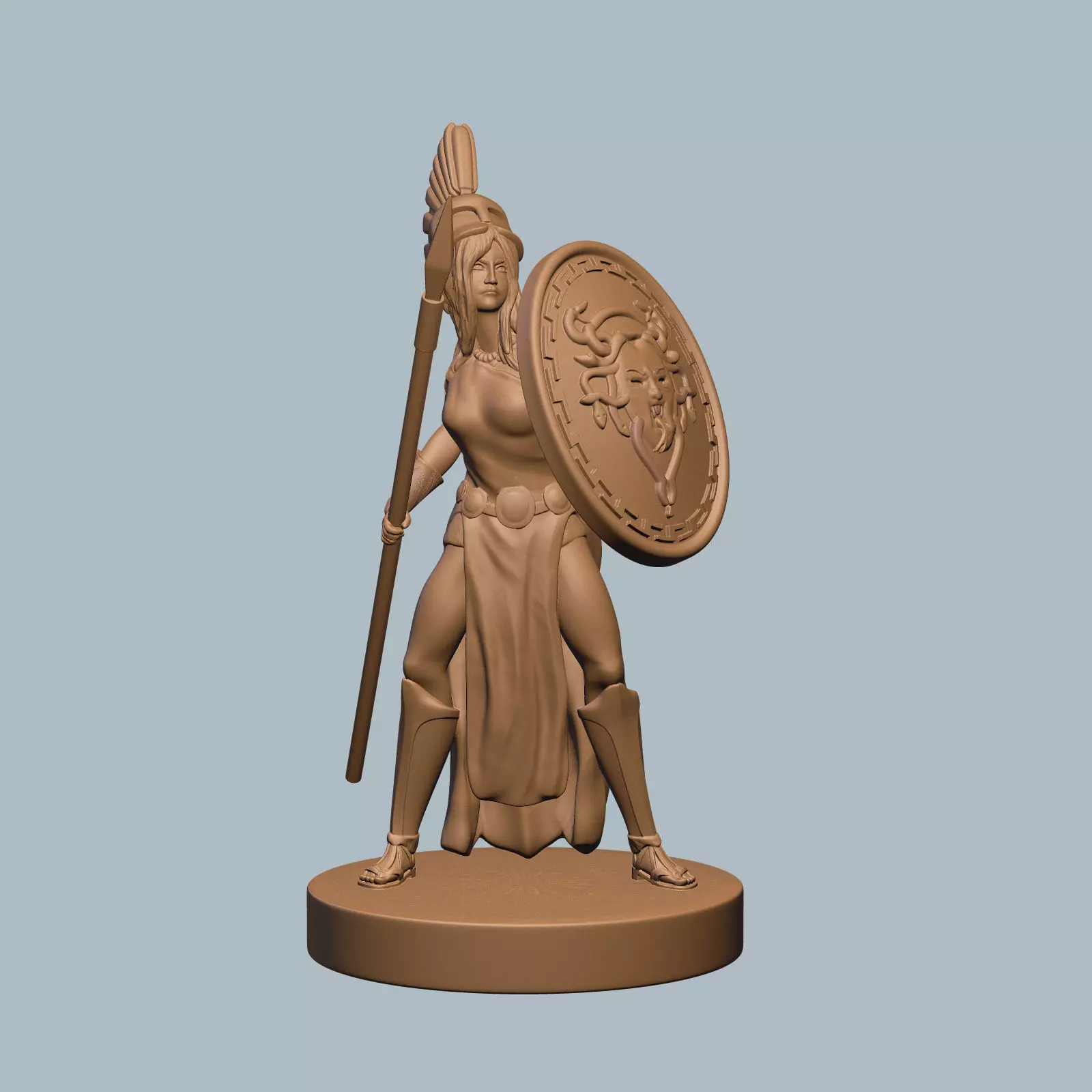 Goddess Athena 3D print model_0