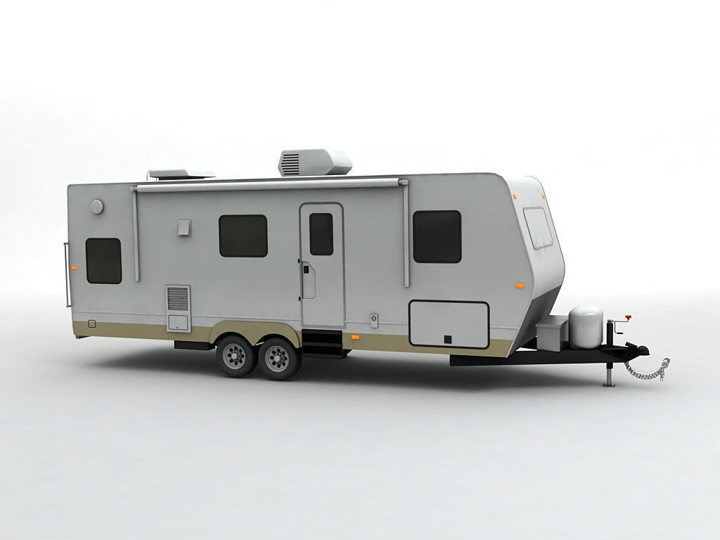 Travel Trailer Toy Hauler 2-Axle 3D model_3