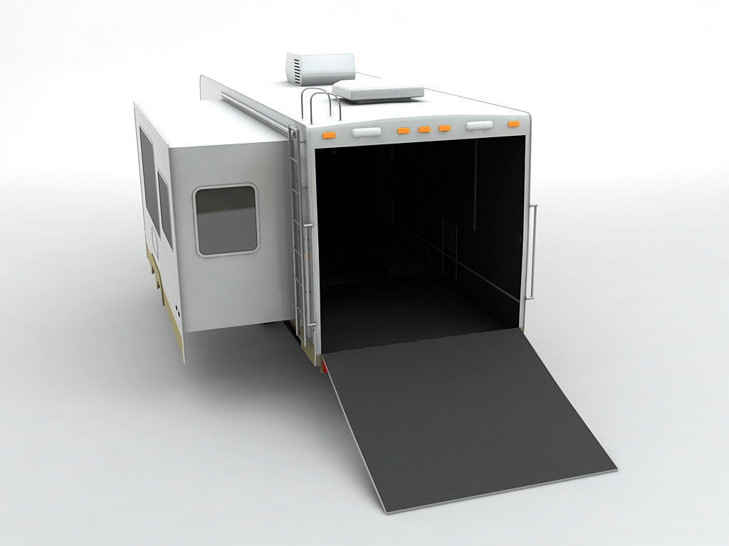 Travel Trailer Toy Hauler 2-Axle 3D model_4