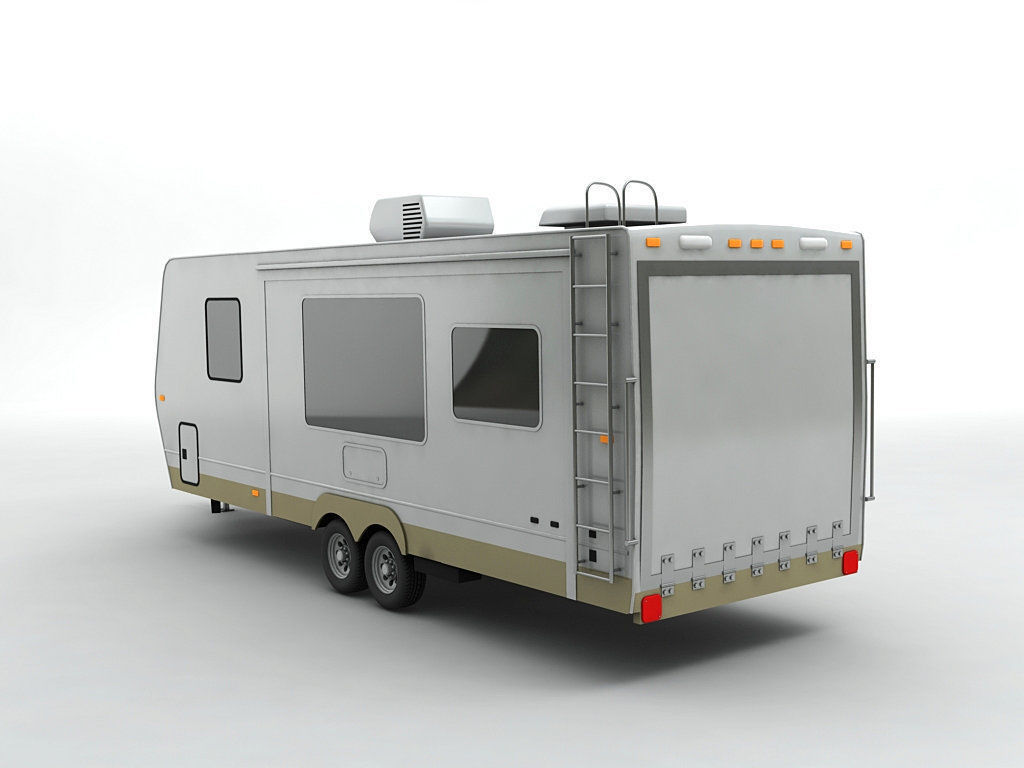 Travel Trailer Toy Hauler 2-Axle 3D model_2