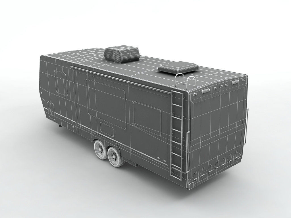 Travel Trailer Toy Hauler 2-Axle 3D model_6