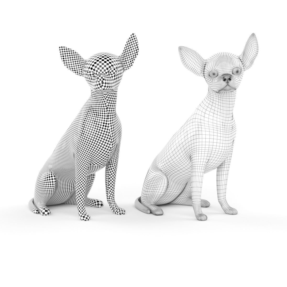 Graffiti Chihuahua 3D model_8