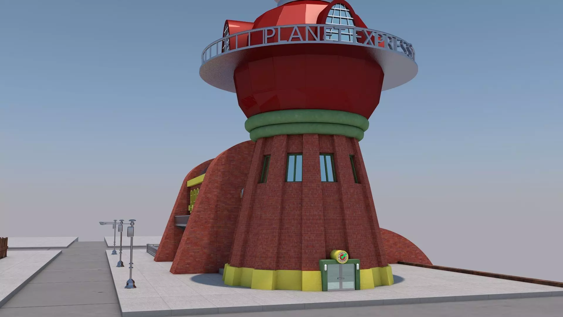 planet express futurama 3D model_0