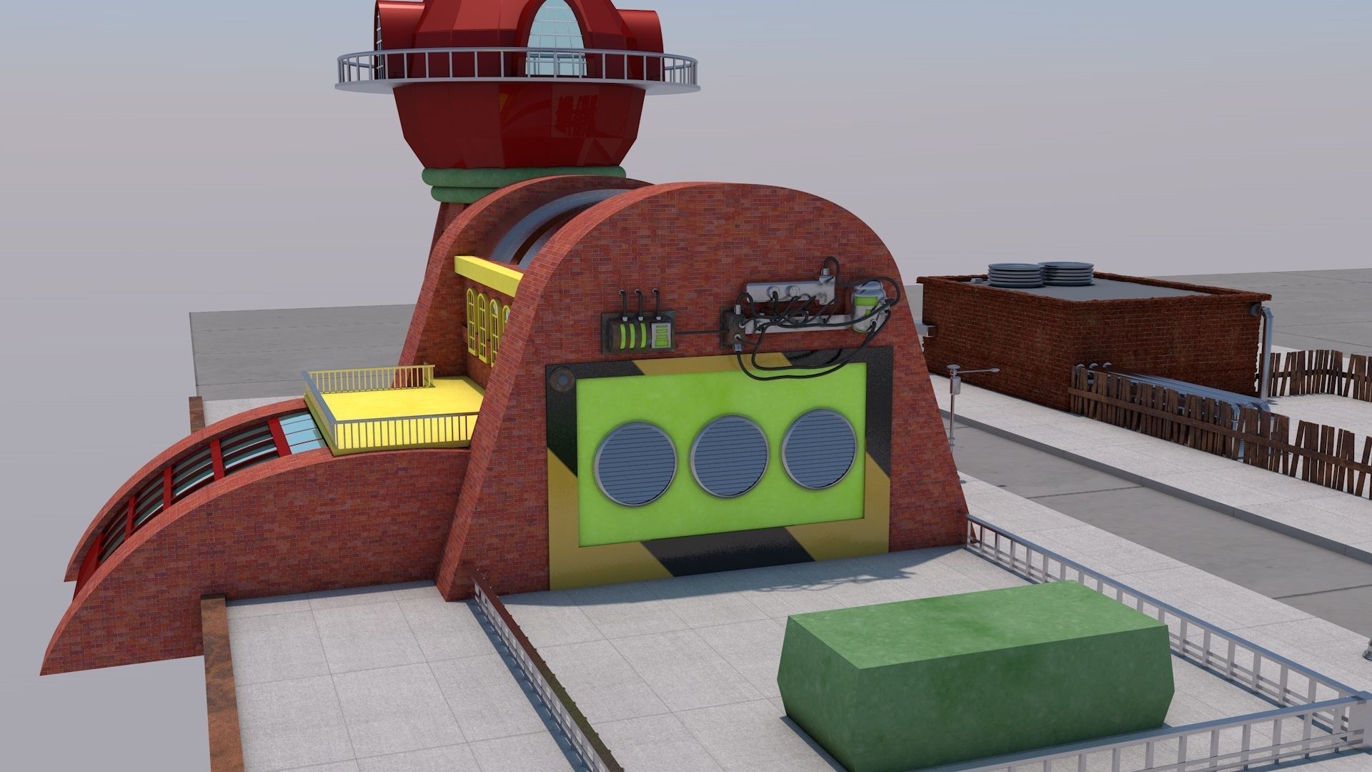 planet express futurama 3D model_8