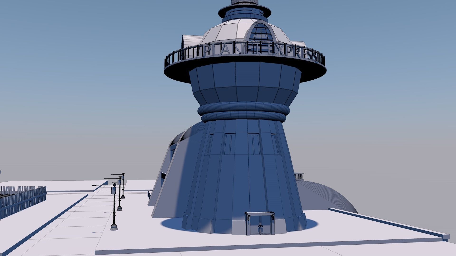 planet express futurama 3D model_2