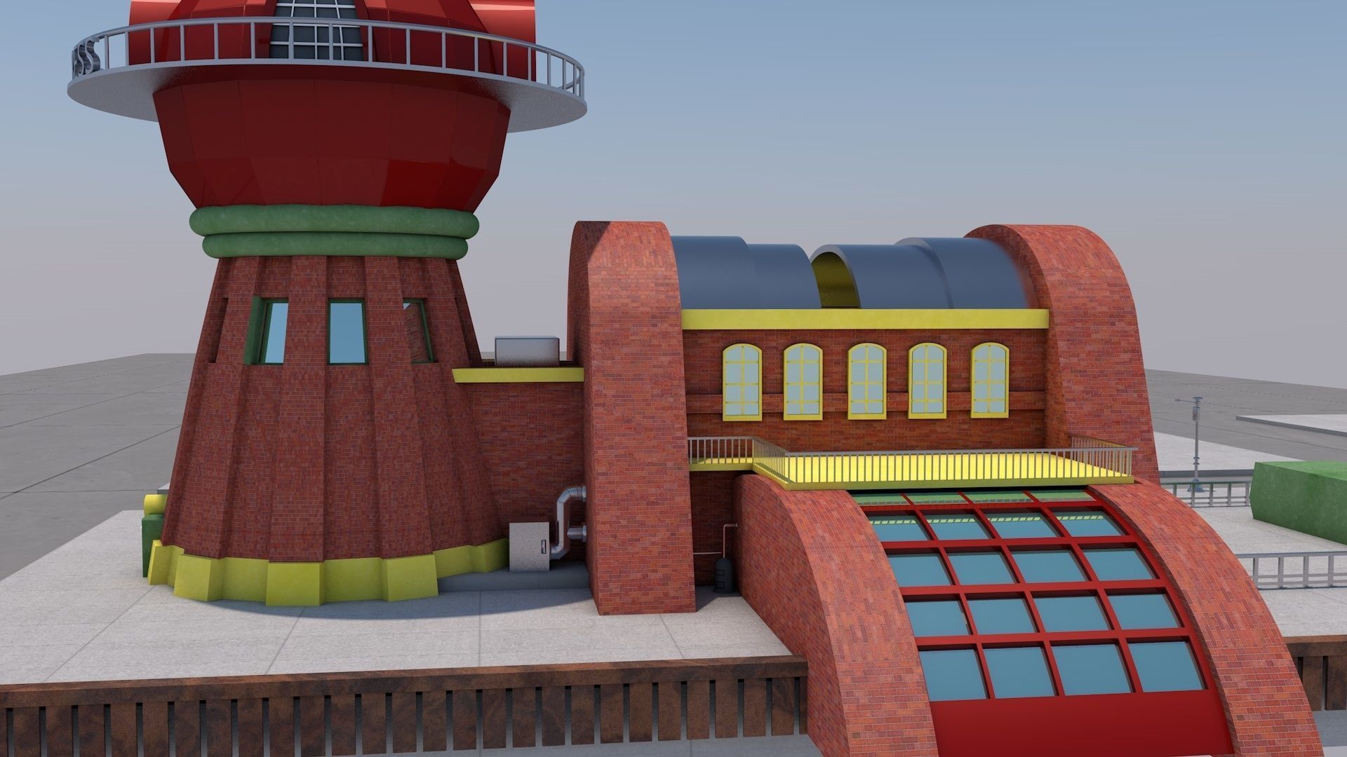 planet express futurama 3D model_11