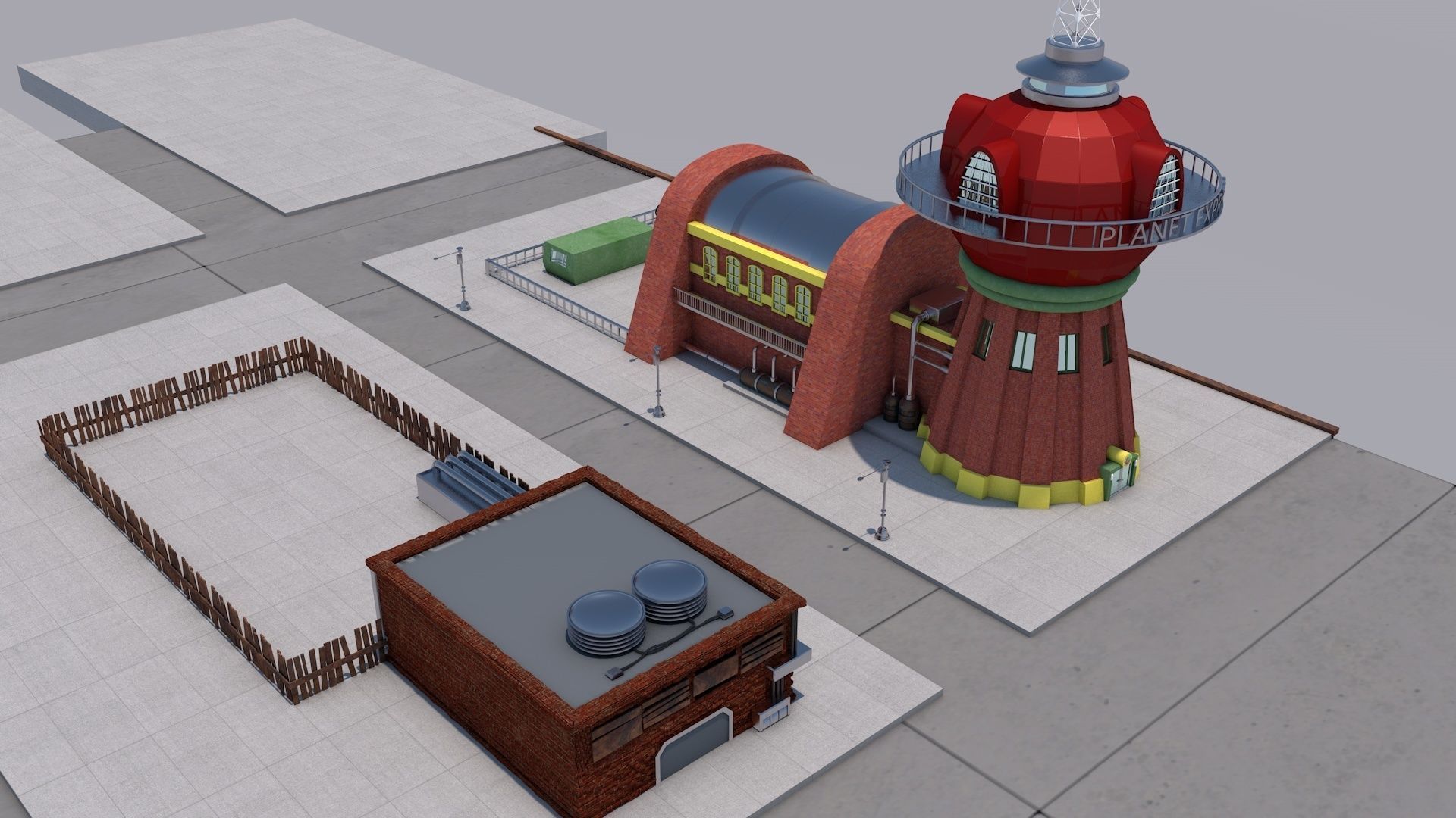 planet express futurama 3D model_3