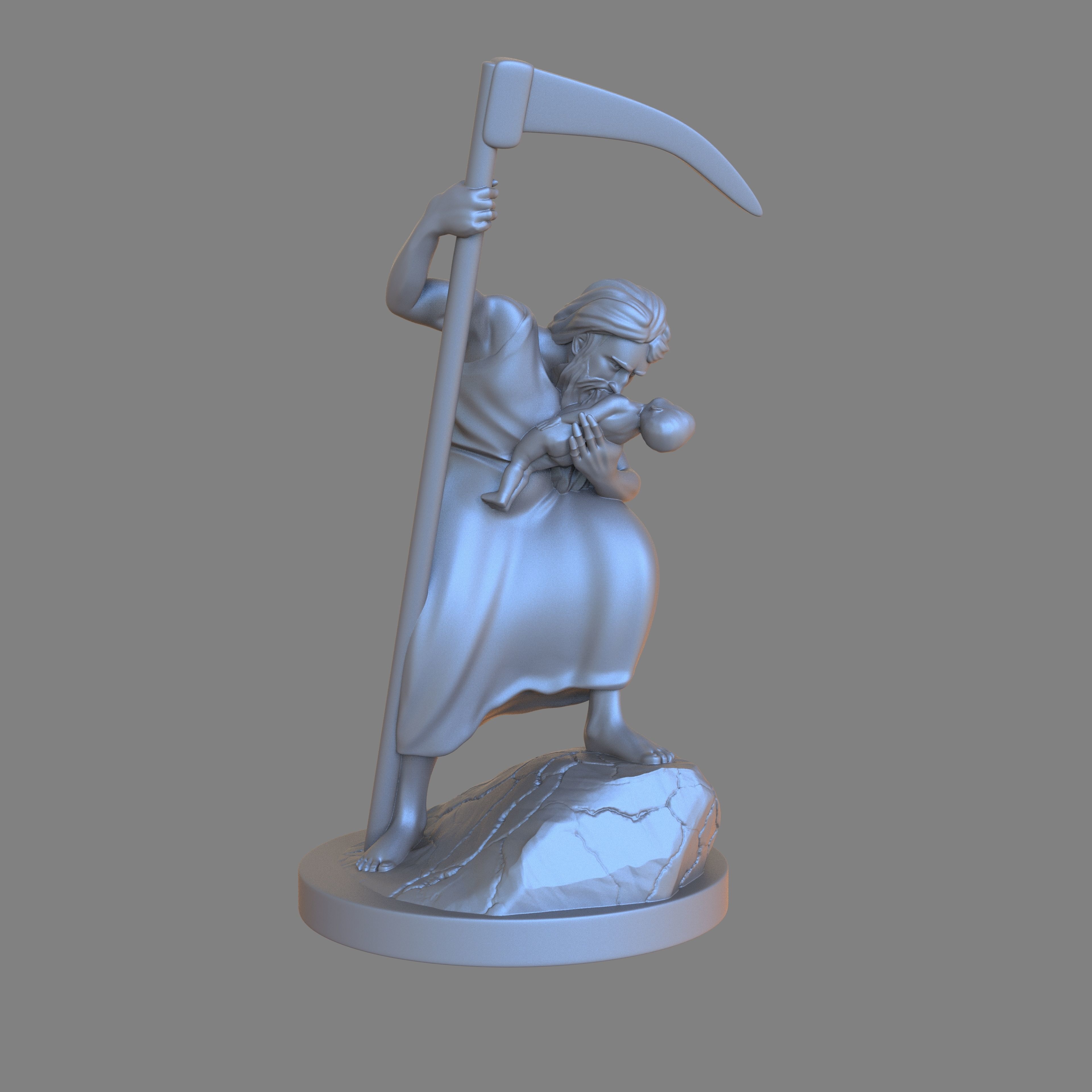 God Cronus 3D print model_1