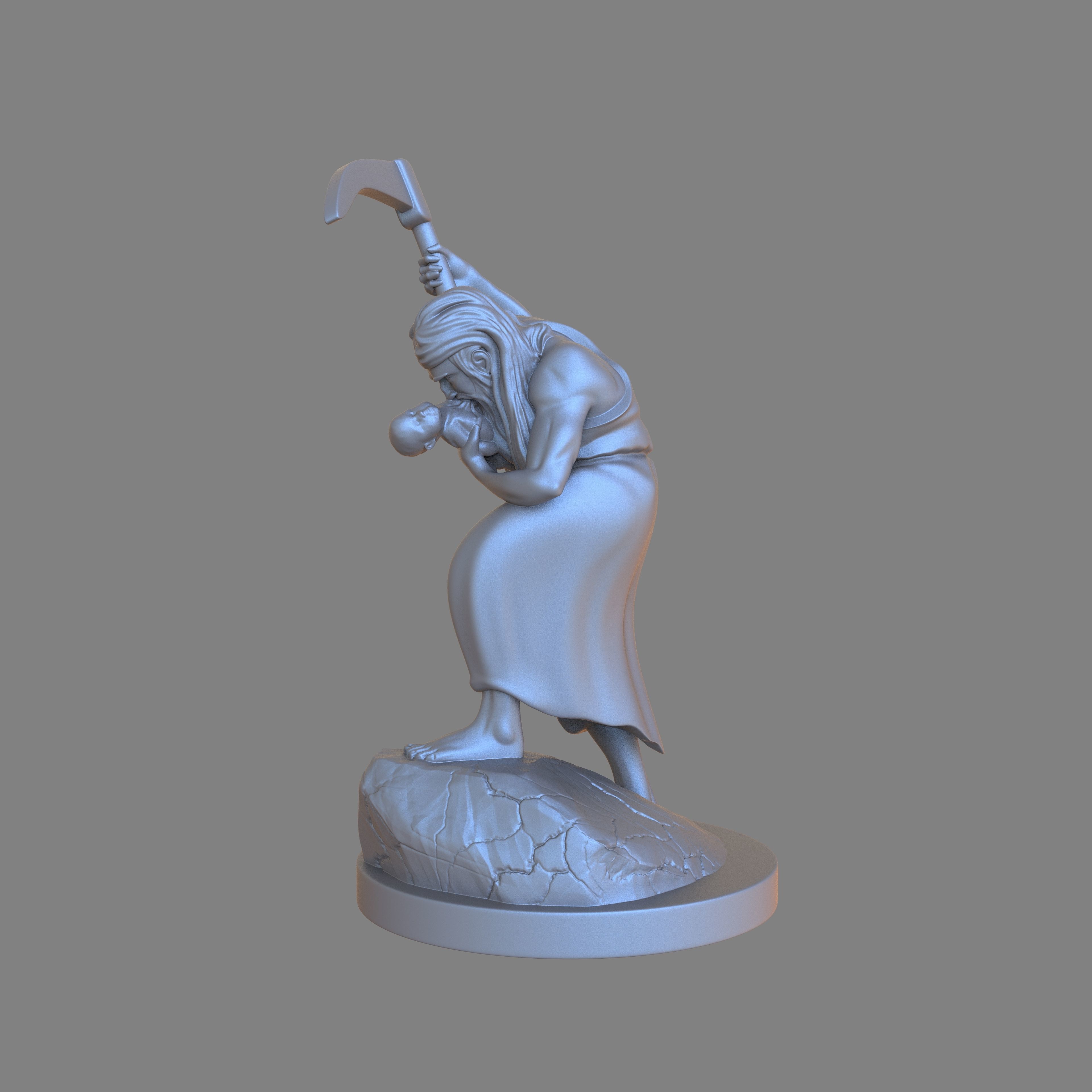 God Cronus 3D print model_2