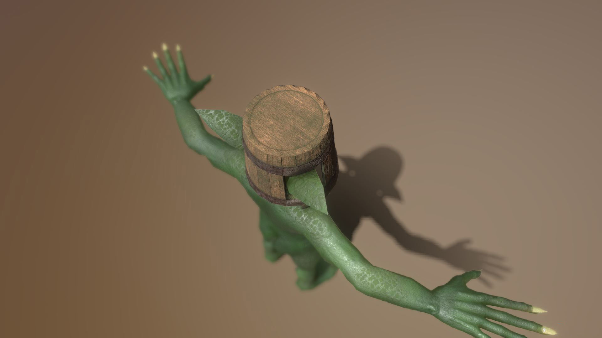 Superfuntimes Rigged Low Poly Goblin Low-poly 3D model_8
