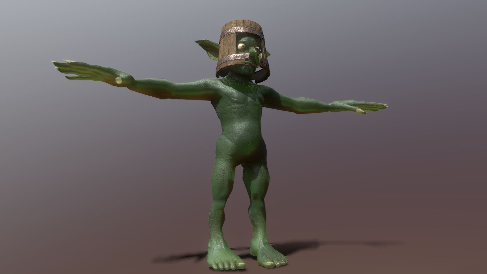 Superfuntimes Rigged Low Poly Goblin Low-poly 3D model_2