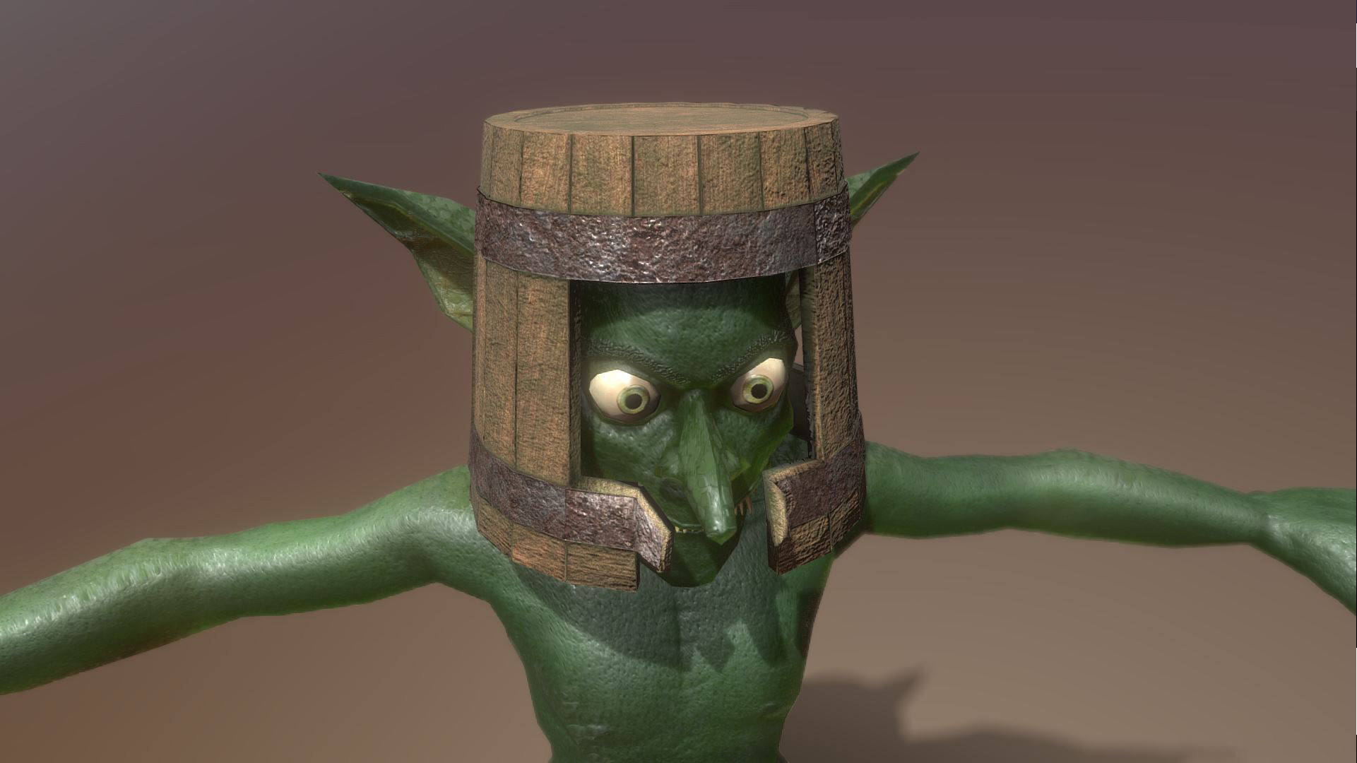Superfuntimes Rigged Low Poly Goblin Low-poly 3D model_4