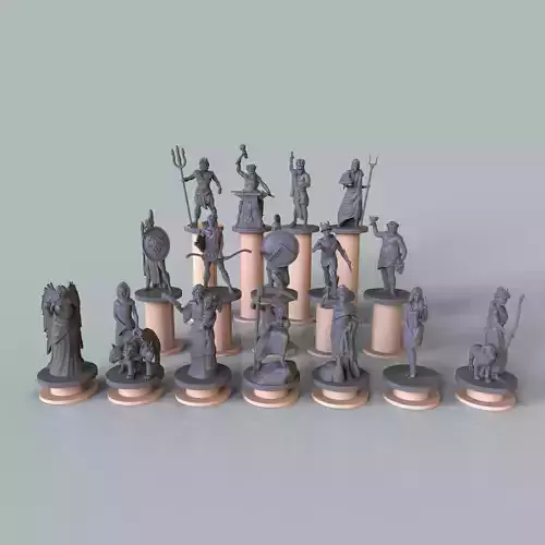 Pantheon of greek gods   3D print model