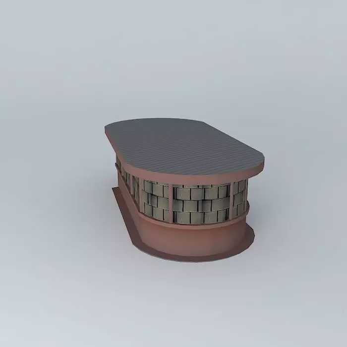 Old bus stop at Viktorovac, Sisak Free 3D model