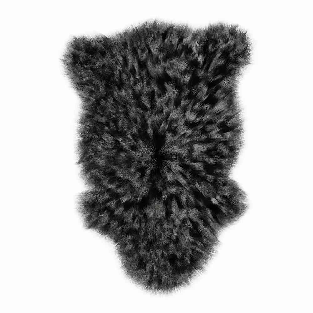 Bedside Sheepskin Rug Fur 02 3D model_0