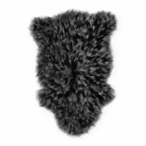 Bedside Sheepskin Rug Fur 02
