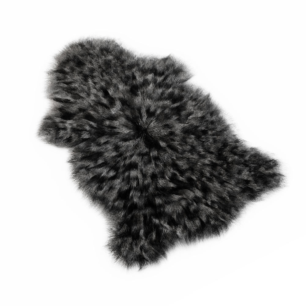 Bedside Sheepskin Rug Fur 02 3D model_2