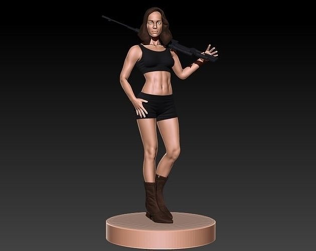 Female Sniper 3D print model