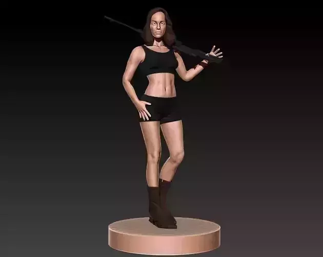 Female Sniper 3D print model