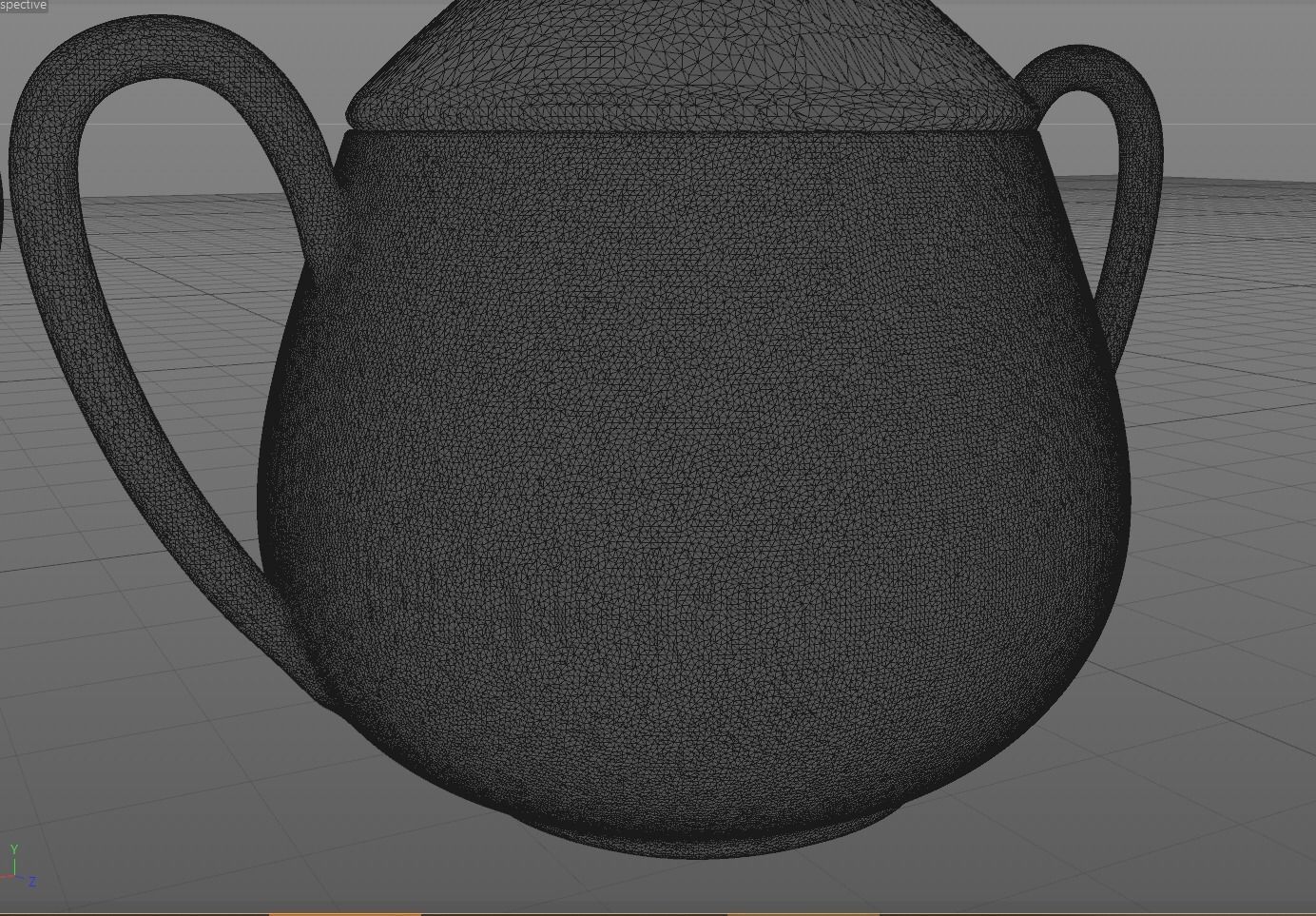 Vintage china coffee set - kit 3D model_10