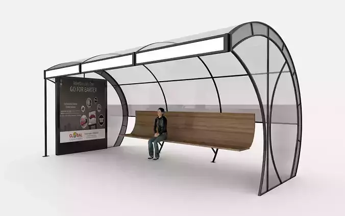 BUS STATION 4 3D model