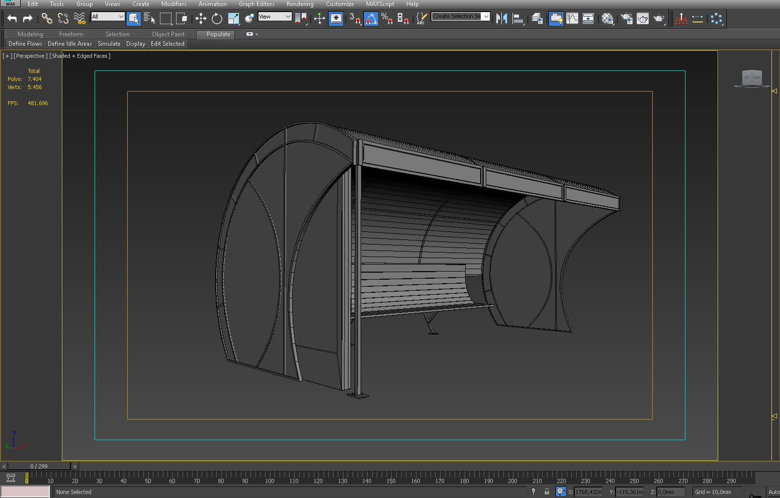 BUS STATION 4 3D model_7