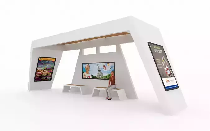 BUS STATION 6 3D model