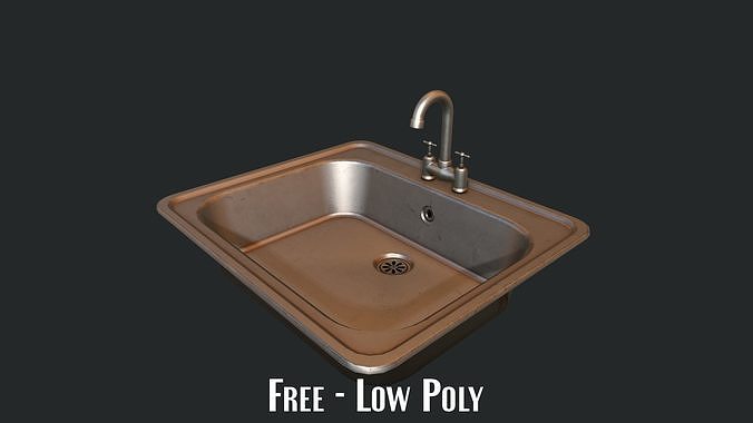 Kitchen Sink Free low-poly 3D model