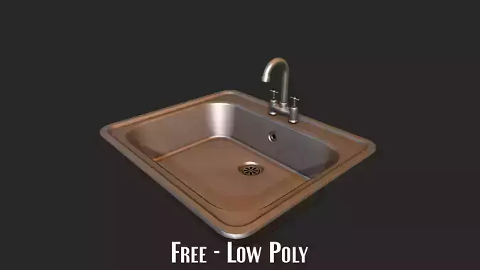 Kitchen Sink Free low-poly 3D model