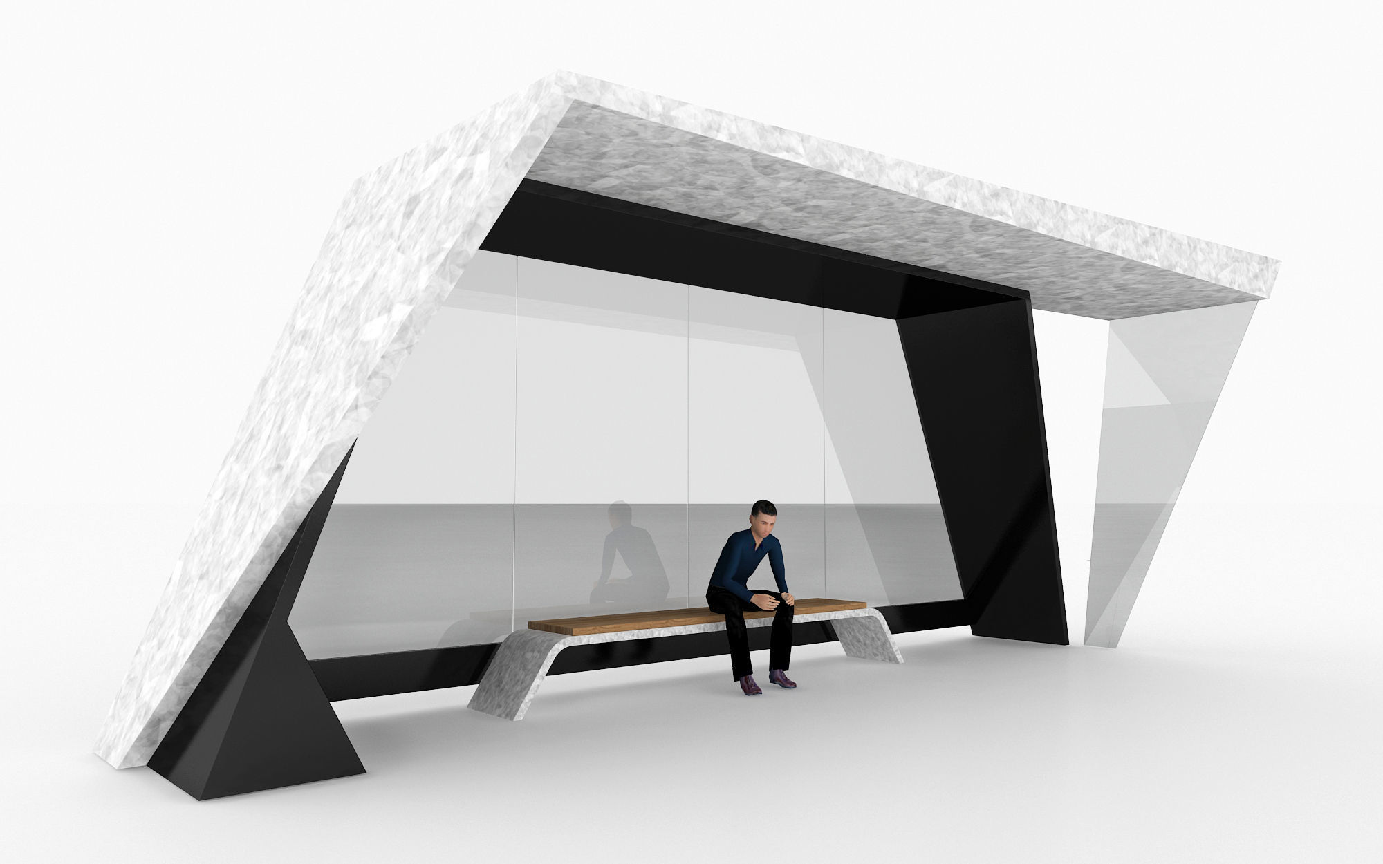 BUS STATION 8 3D model_1