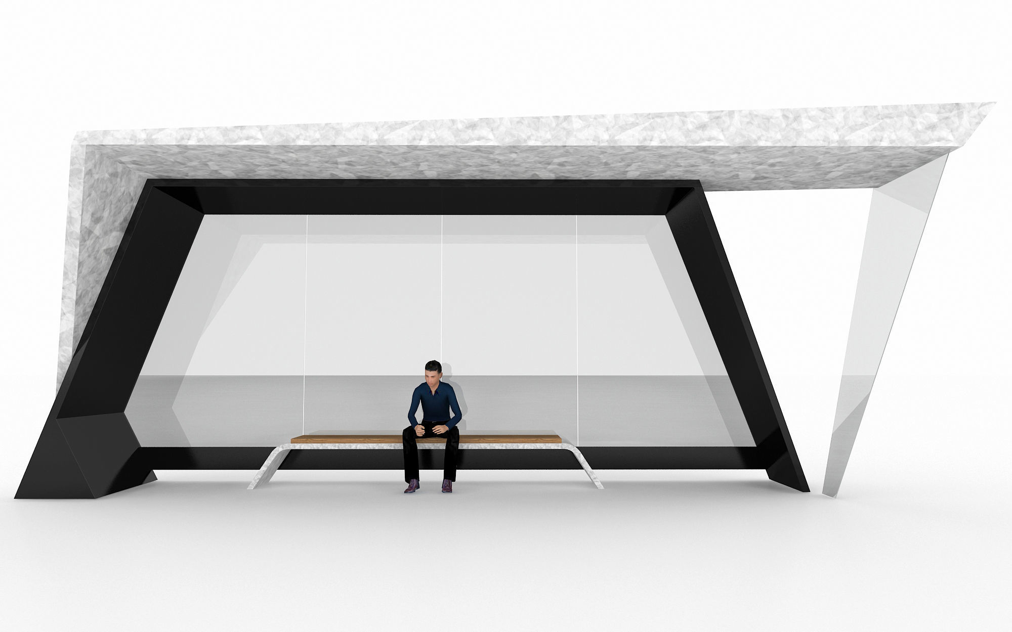 BUS STATION 8 3D model_2