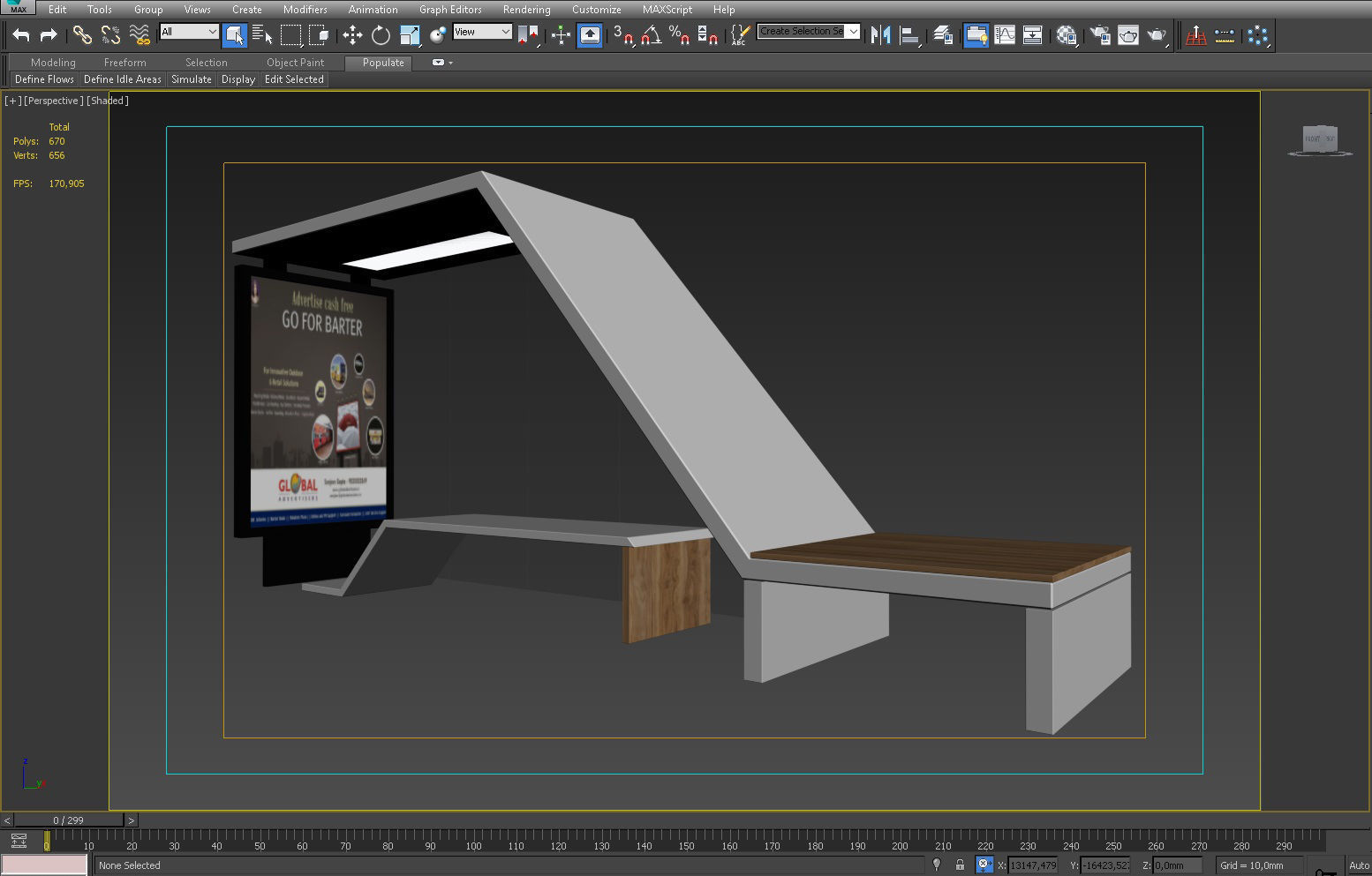 BUS STATION 9 3D model_4