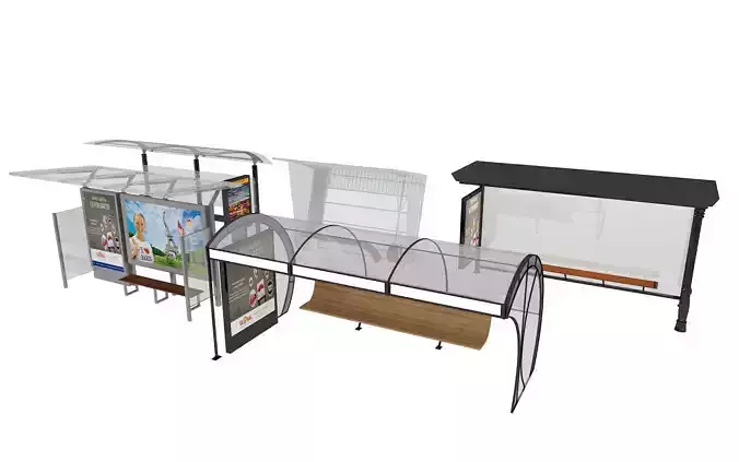 BUS STATIONS MODELS-1   5 MODELS
