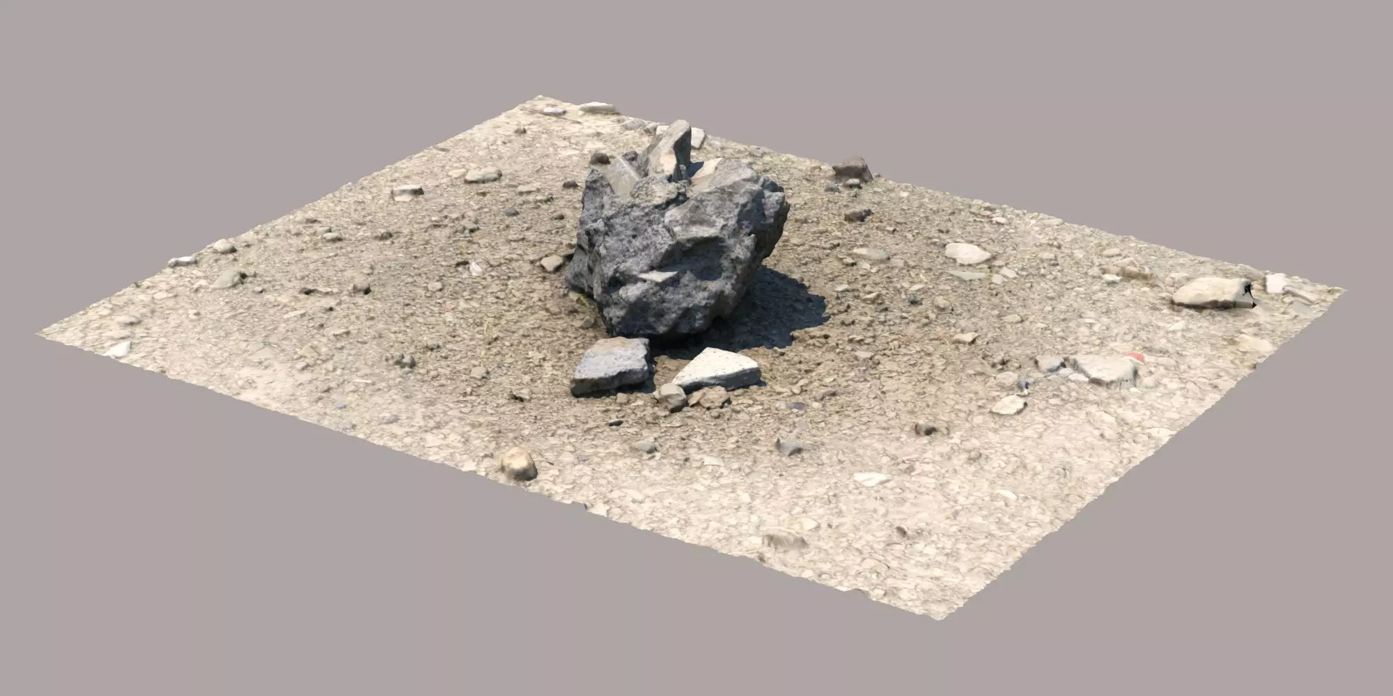 Cement Block Free 3D model_0