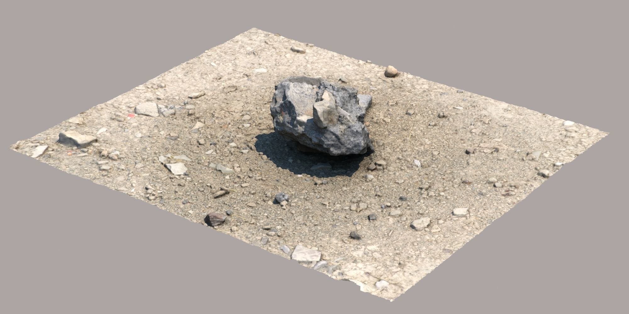 Cement Block Free 3D model_2