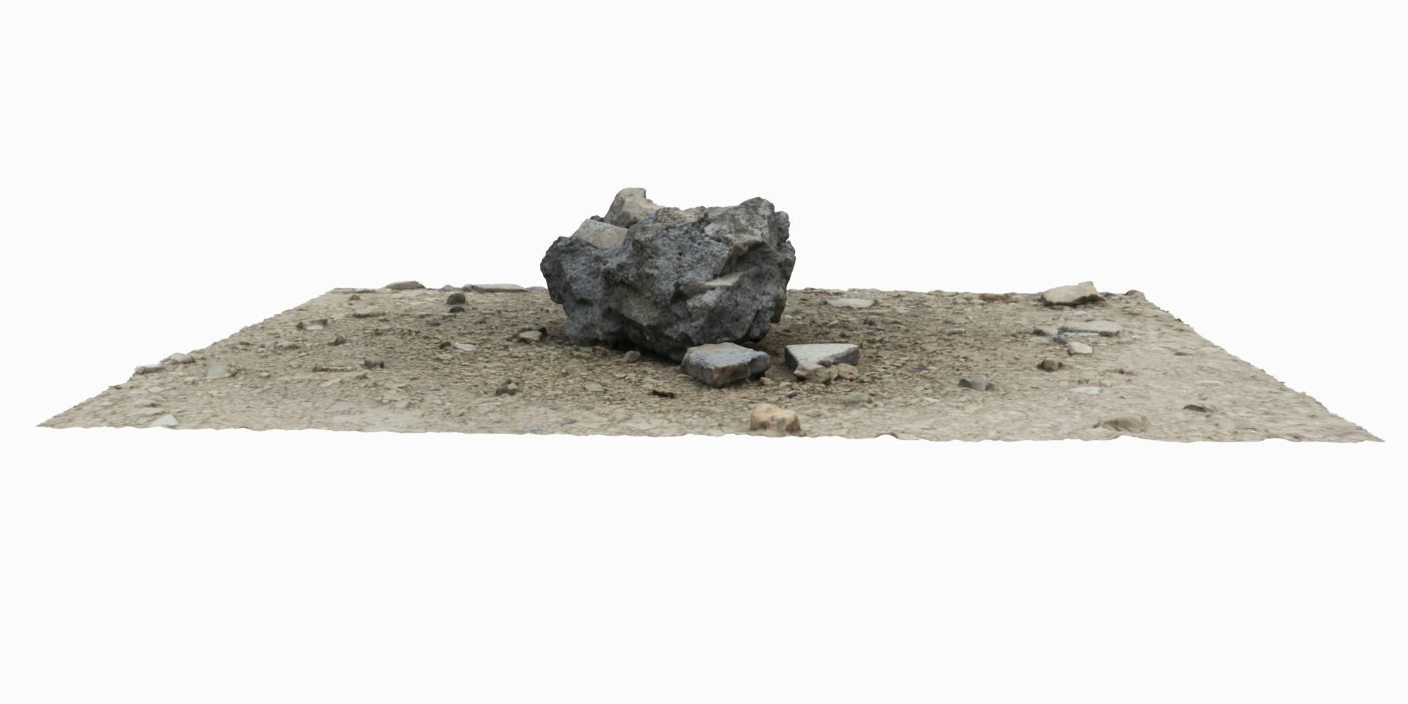 Cement Block Free 3D model_4