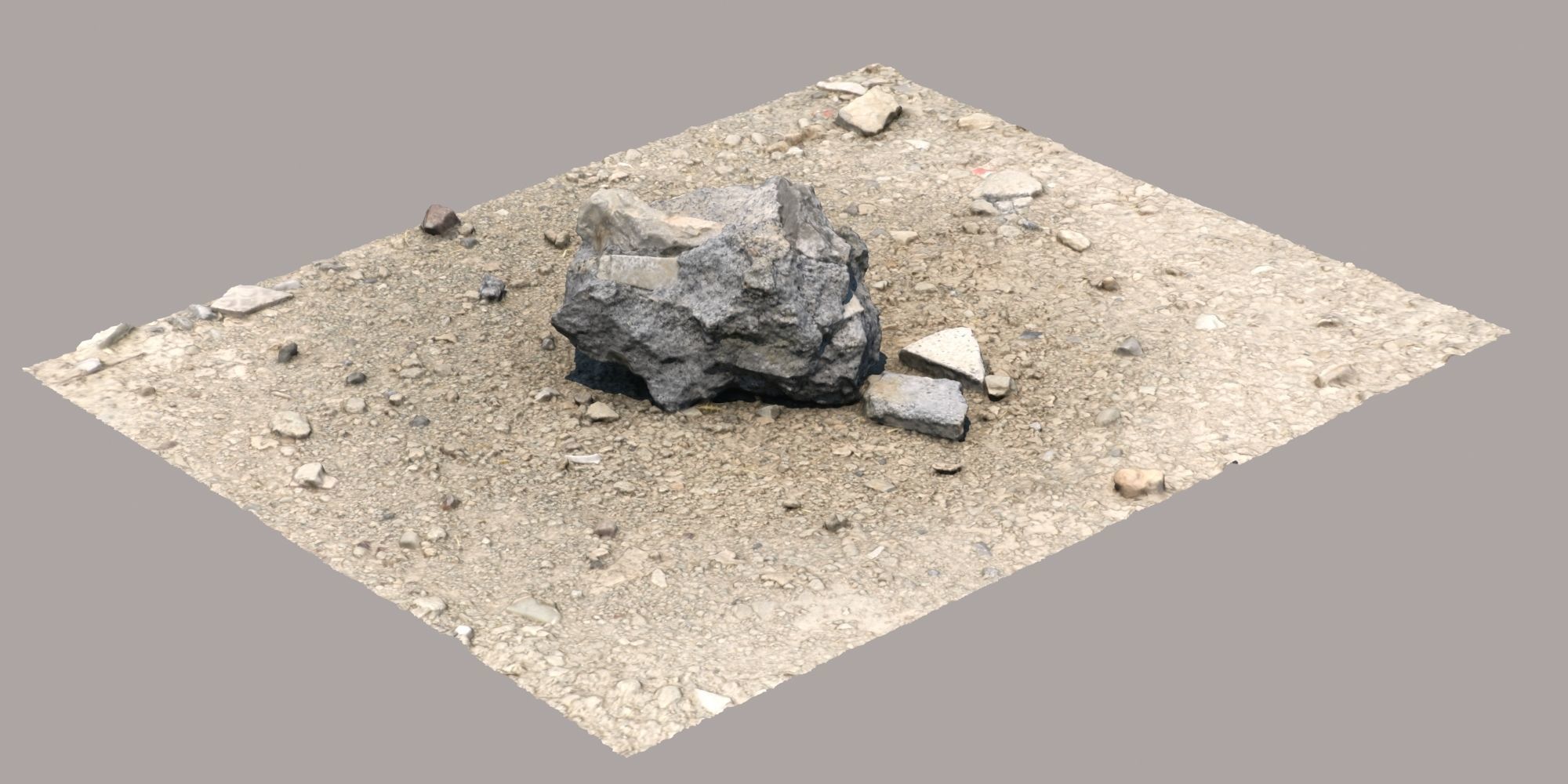 Cement Block Free 3D model_1