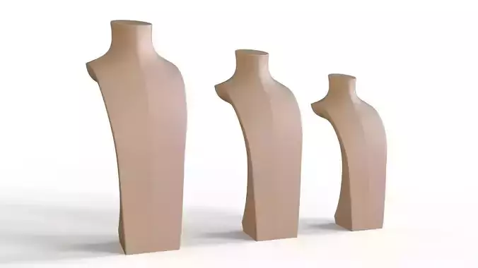 Bust Display - Jewelry Mannequins 3D  3D print model