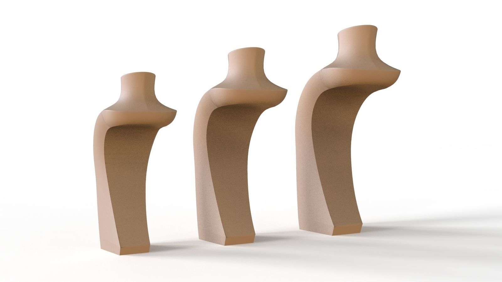 Bust Display - Jewelry Mannequins 3D  3D print model_3