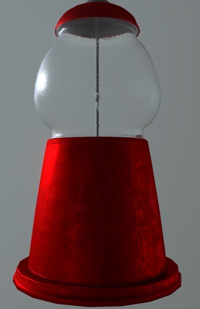 Superfuntimes Gumball Machine Low-poly 3D model_2